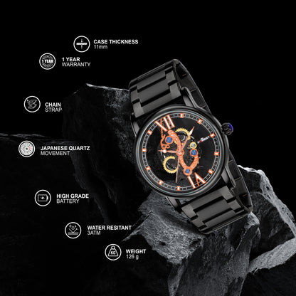 MATRIX Forest Skeleton Analog Watch for Men & Boys