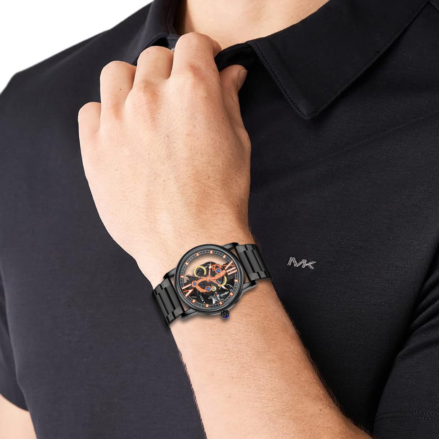 MATRIX Forest Skeleton Analog Watch for Men & Boys