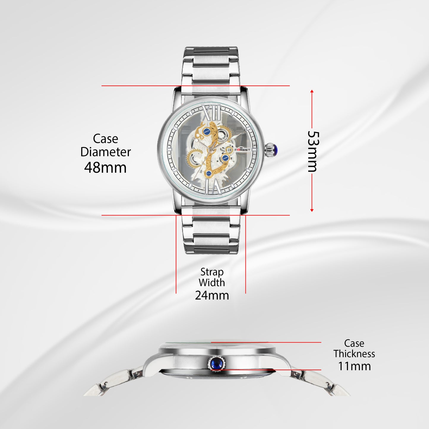 MATRIX Forest Skeleton Analog Watch for Men & Boys