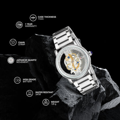MATRIX Forest Skeleton Analog Watch for Men & Boys