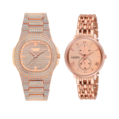 Matrix EVERBOND Analog Couple Watches For Men & Women