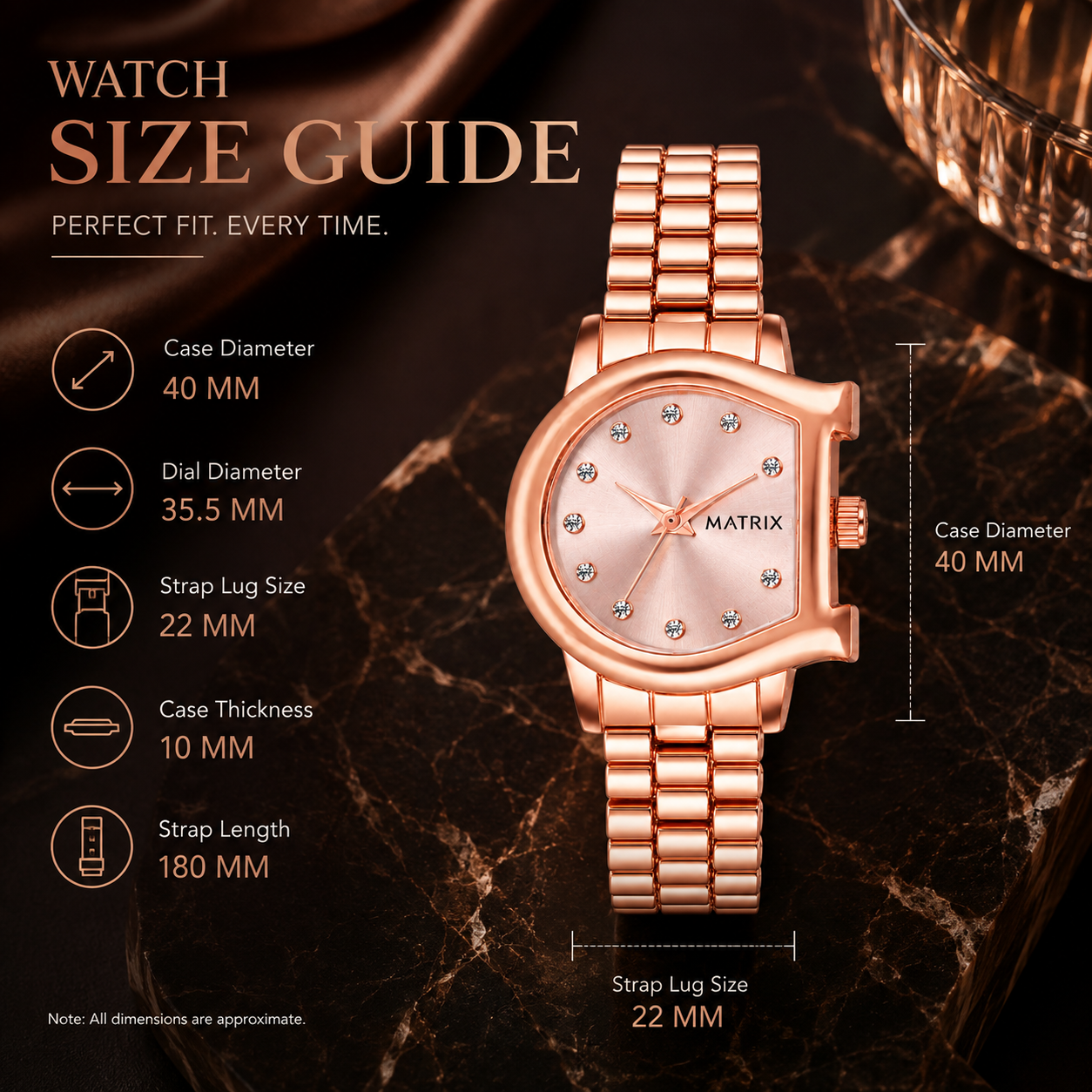 Matrix NOVA Collection Women's Analog Wrist Watch
