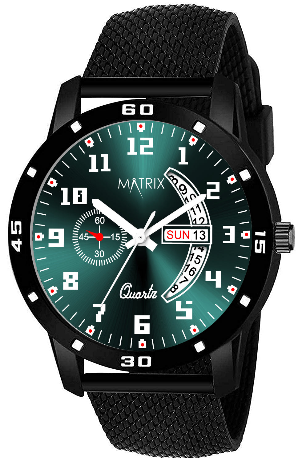 Matrix Classic Silicone Sapphire Day Date Watch for Men – Matrix