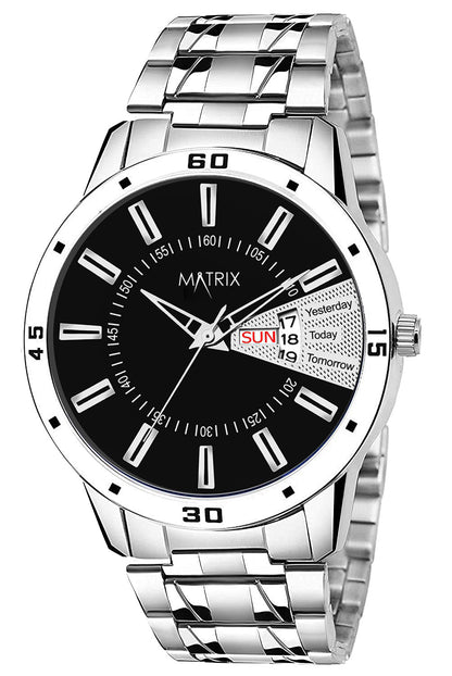 Matrix Antique 3.0 Day & Date With Stainless Steel Strap Analog Watch For Men