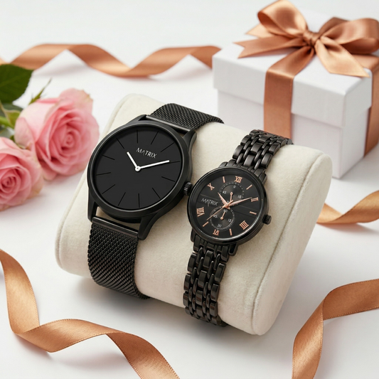 Matrix EVERBOND Analog Couple Watches For Men & Women