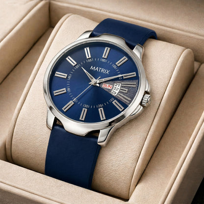 Matrix ELITE Day & Date Silicone Strap Analog Watch For Men & Boys