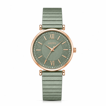 Matrix Bloom Collection Women's Analog Wrist Watch