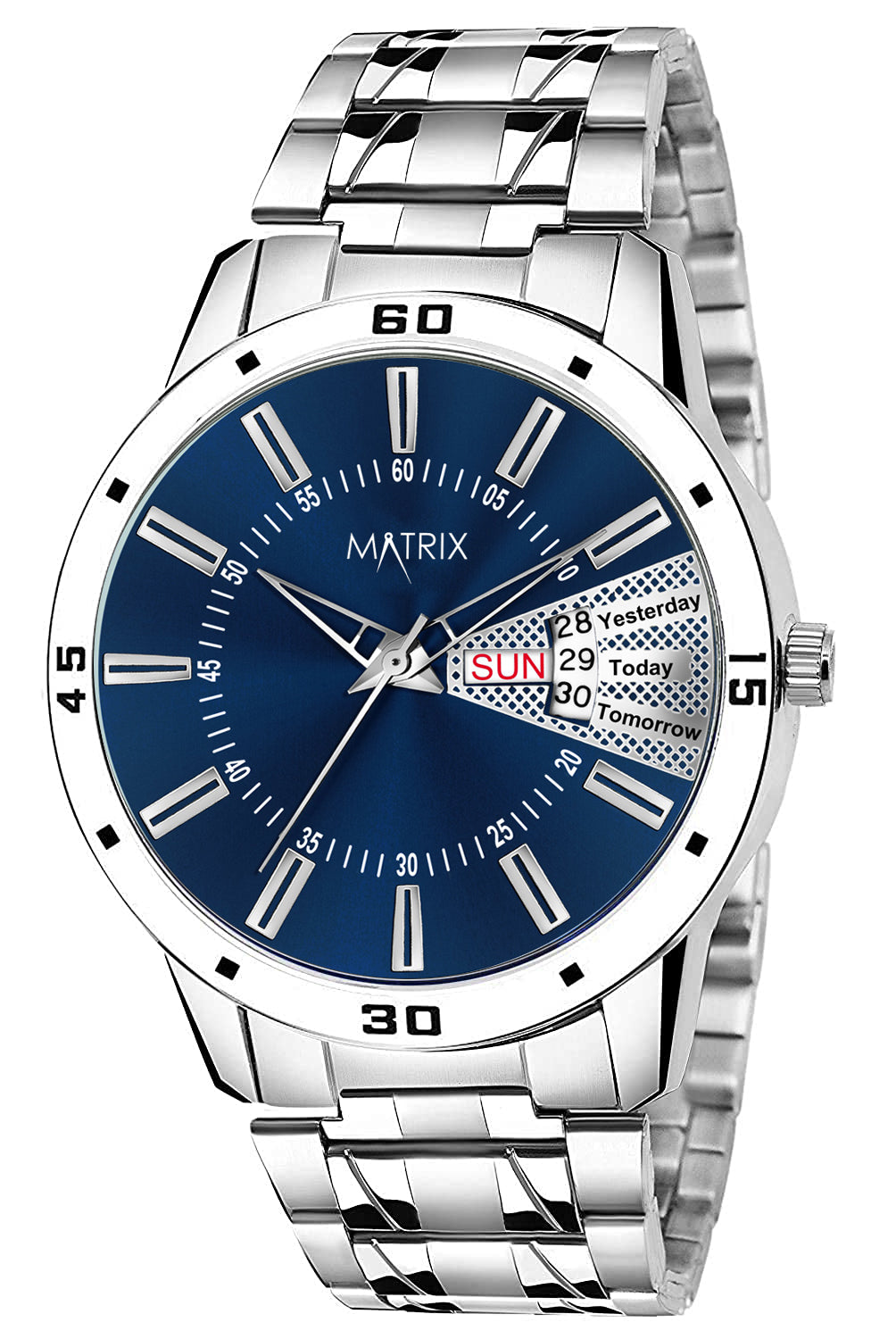 Matrix Antique 3.0 Day & Date With Stainless Steel Strap Analog Watch For Men
