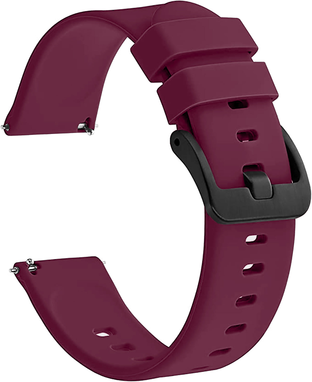 Matrix Accessorize 22MM Silicone Loop Strap (Colour :Wine Plain)