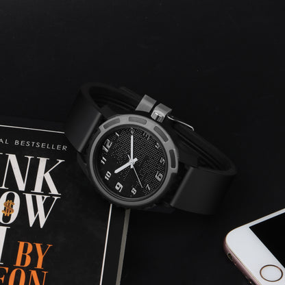Matrix Sportz Edition Black & Grey With Silicone Strap Analog Watch For Men