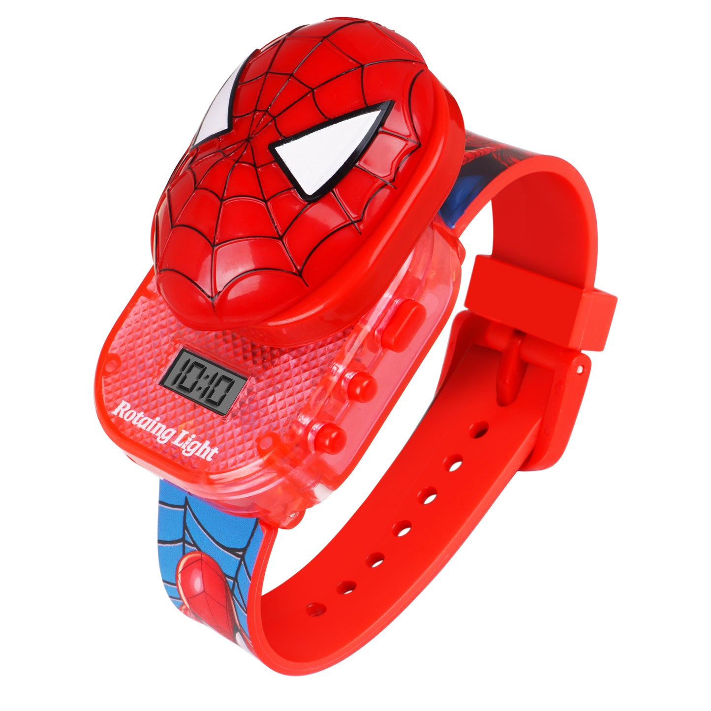 Matrix Premium Edition Spiderman 3D Face Light Digital Watch for Kids