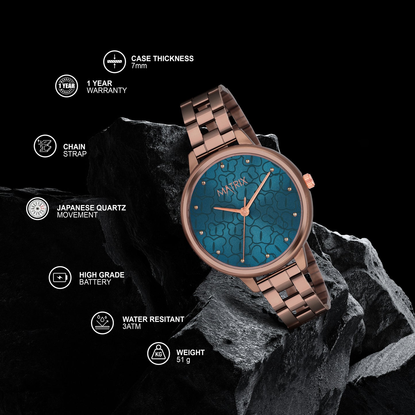 DAISY Bracelet Analog Watch for Women