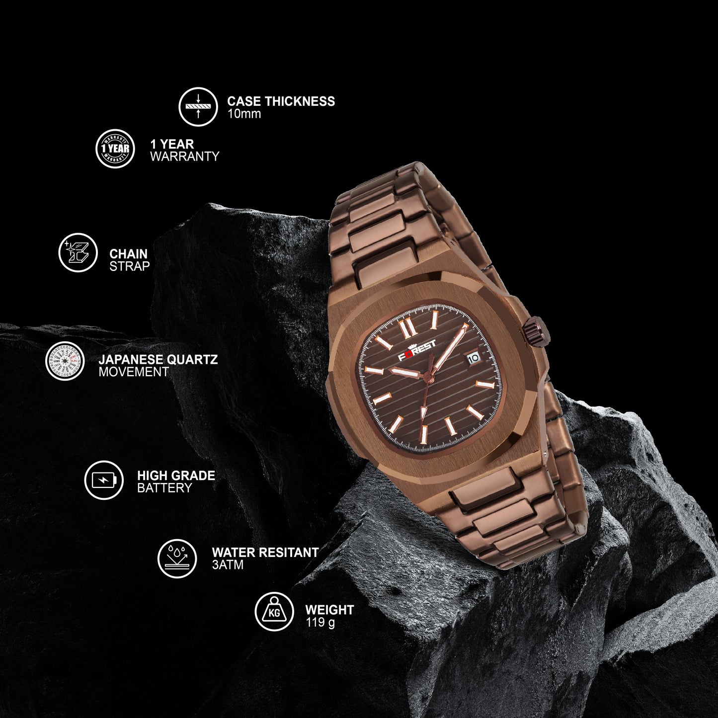 MATRIX Forest Vortex Analog Watch for Men & Boys