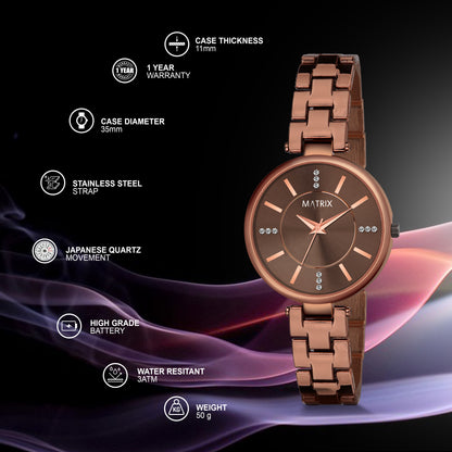 DAISY Stone Studded Bracelet Analog Watch for Women