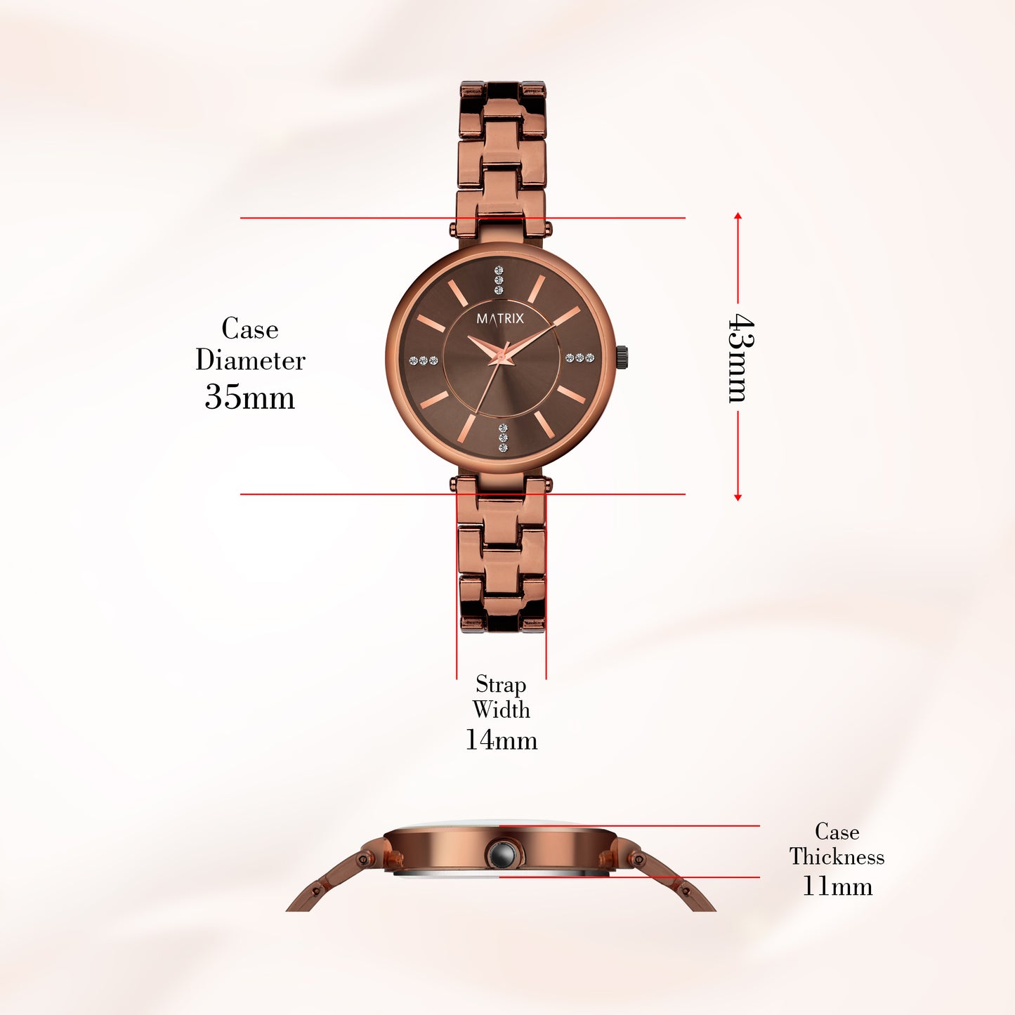 DAISY Stone Studded Bracelet Analog Watch for Women