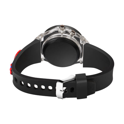 Matrix Analog 3D Spiderman On Strap Analog & Lights Watch For Kids
