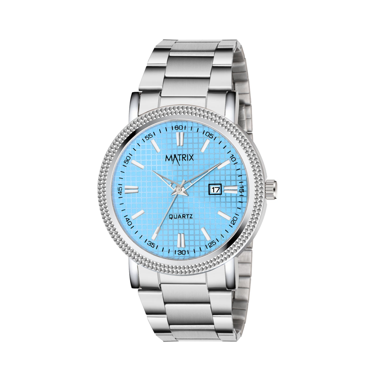 Matrix Imperial Date Display With Stainless Steel Strap Analog Watch for Men