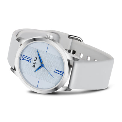 Matrix Minimalist Grey Dial With Silicone Strap Analog Watch For Men