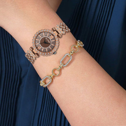 DAISY Stone Studded Bracelet Analog Watch for Women