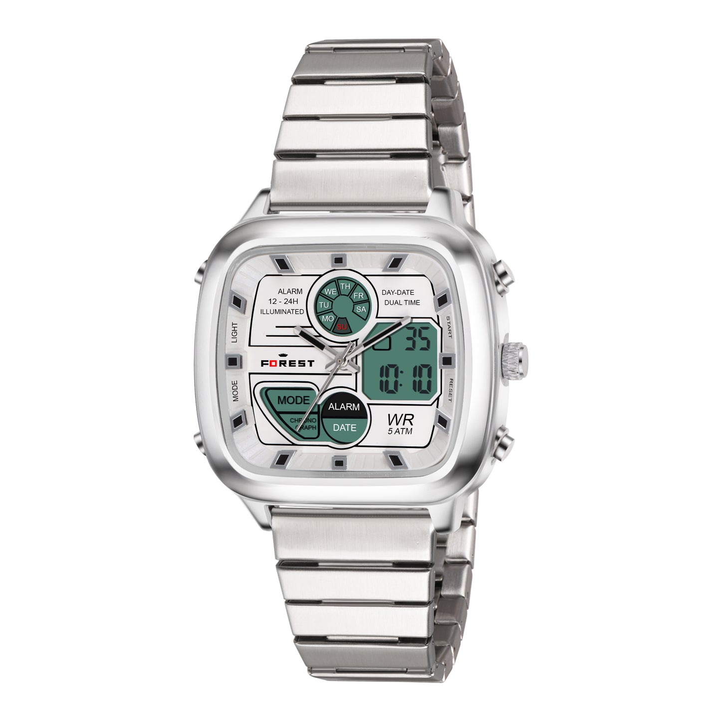 Matrix x Forest Edition ALPHA Digital Stainless Steel Sports Watch  for Men & Boys