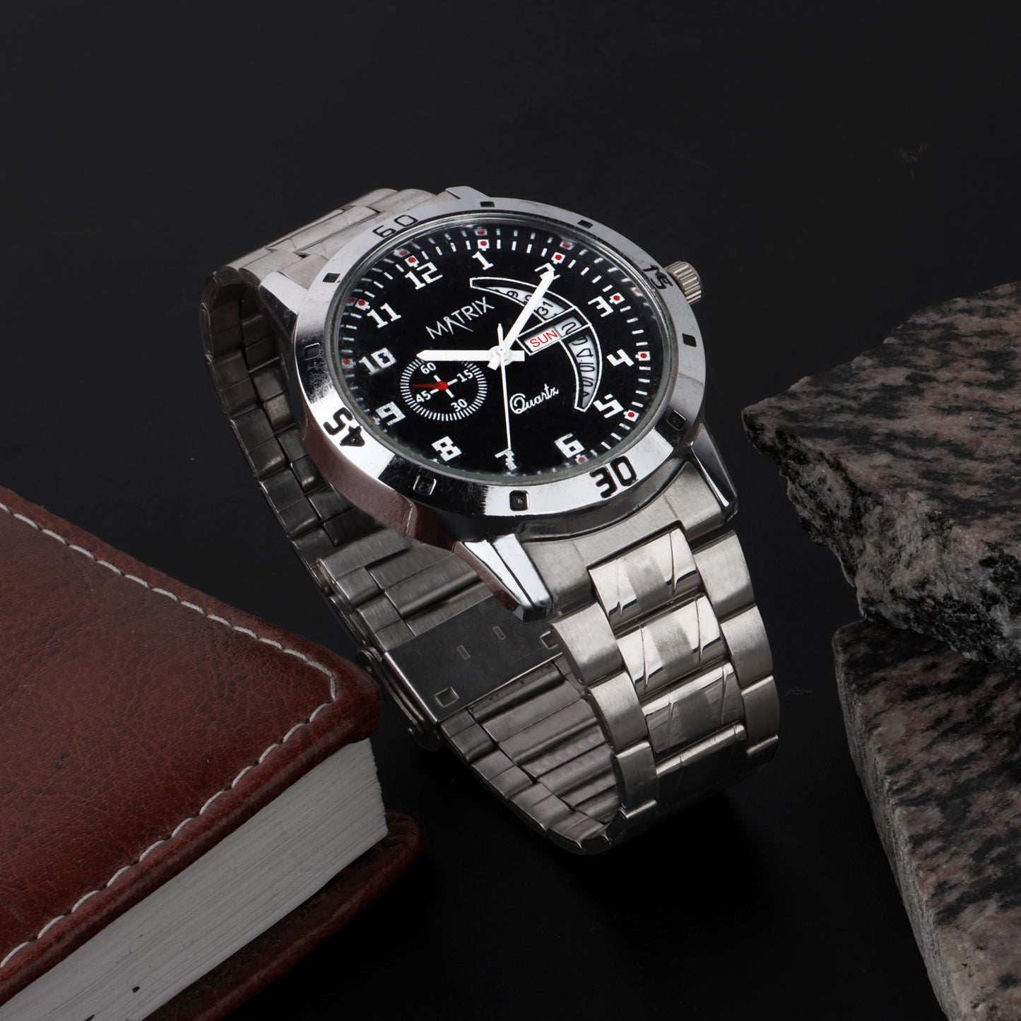 Matrix Classic Stainless Steel Analog Watch For Men