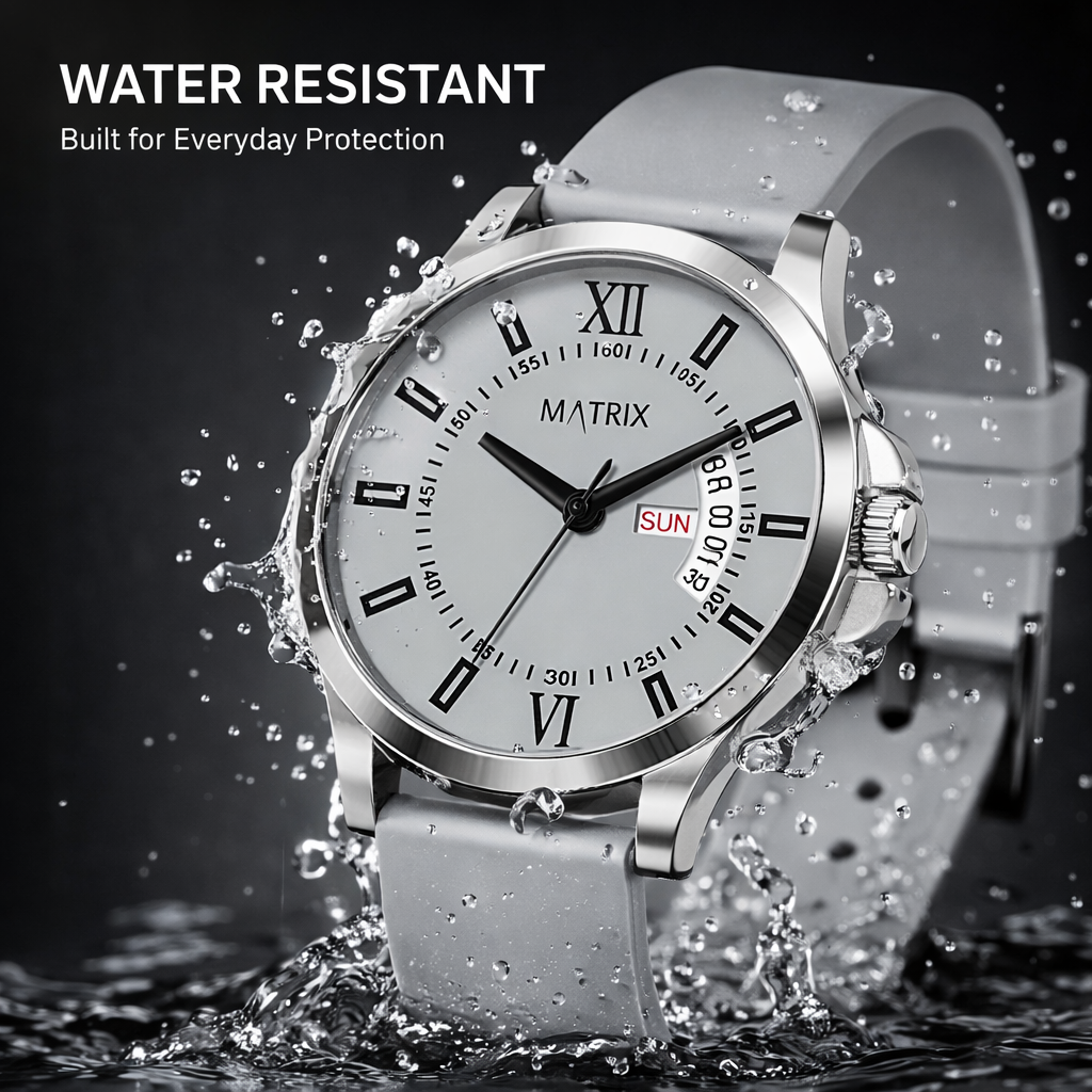 Matrix Antique 2.0 Day & Date Softest Silicone Strap Analog Watch For Men & Boys