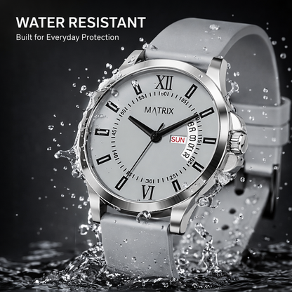 Matrix Antique 2.0 Day & Date Softest Silicone Strap Analog Watch For Men & Boys