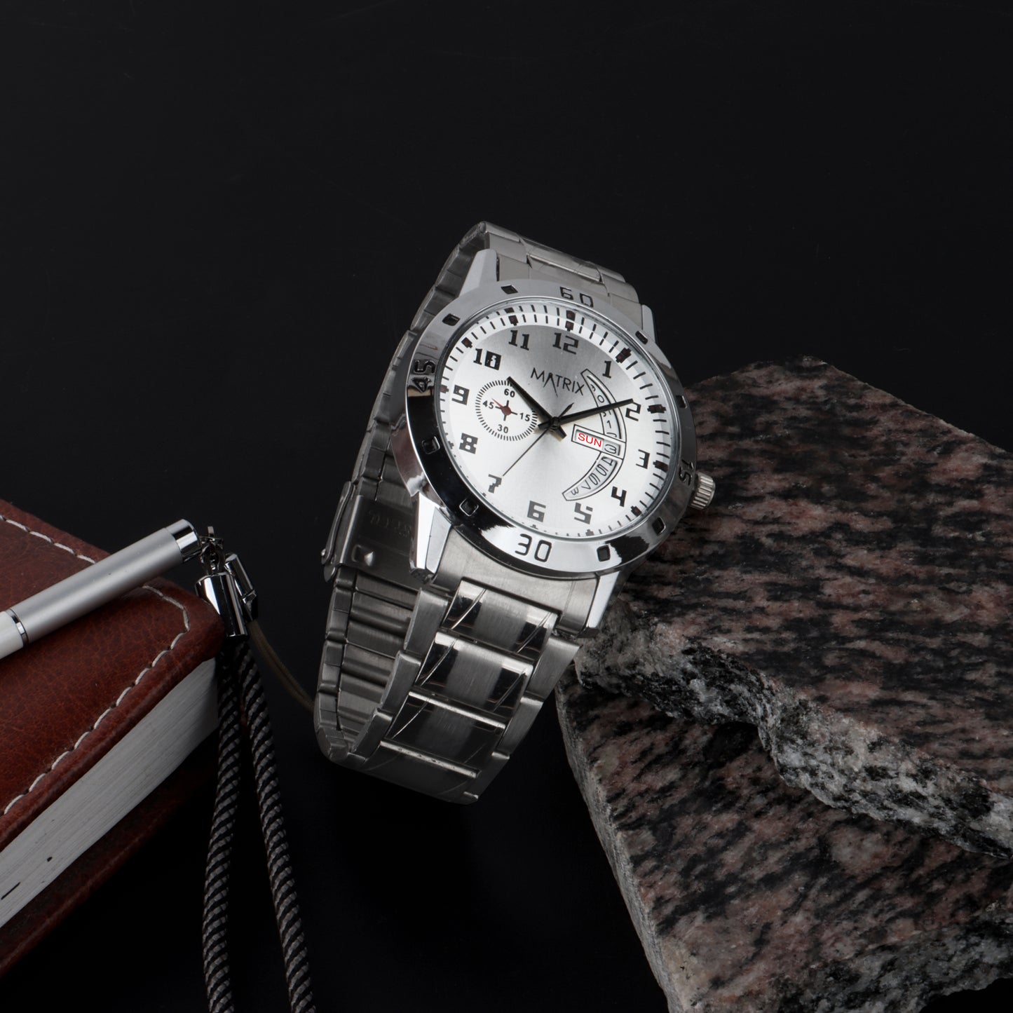 Matrix Classic Stainless Steel Analog Watch For Men