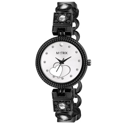 Matrix NEBULA Antique Design, Stone Stud Bracelet Analog Watch for Women