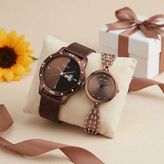 Matrix EVERBOND Analog Couple Watches For Men & Women