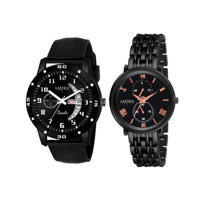Matrix EVERBOND Analog Couple Watches For Men & Women