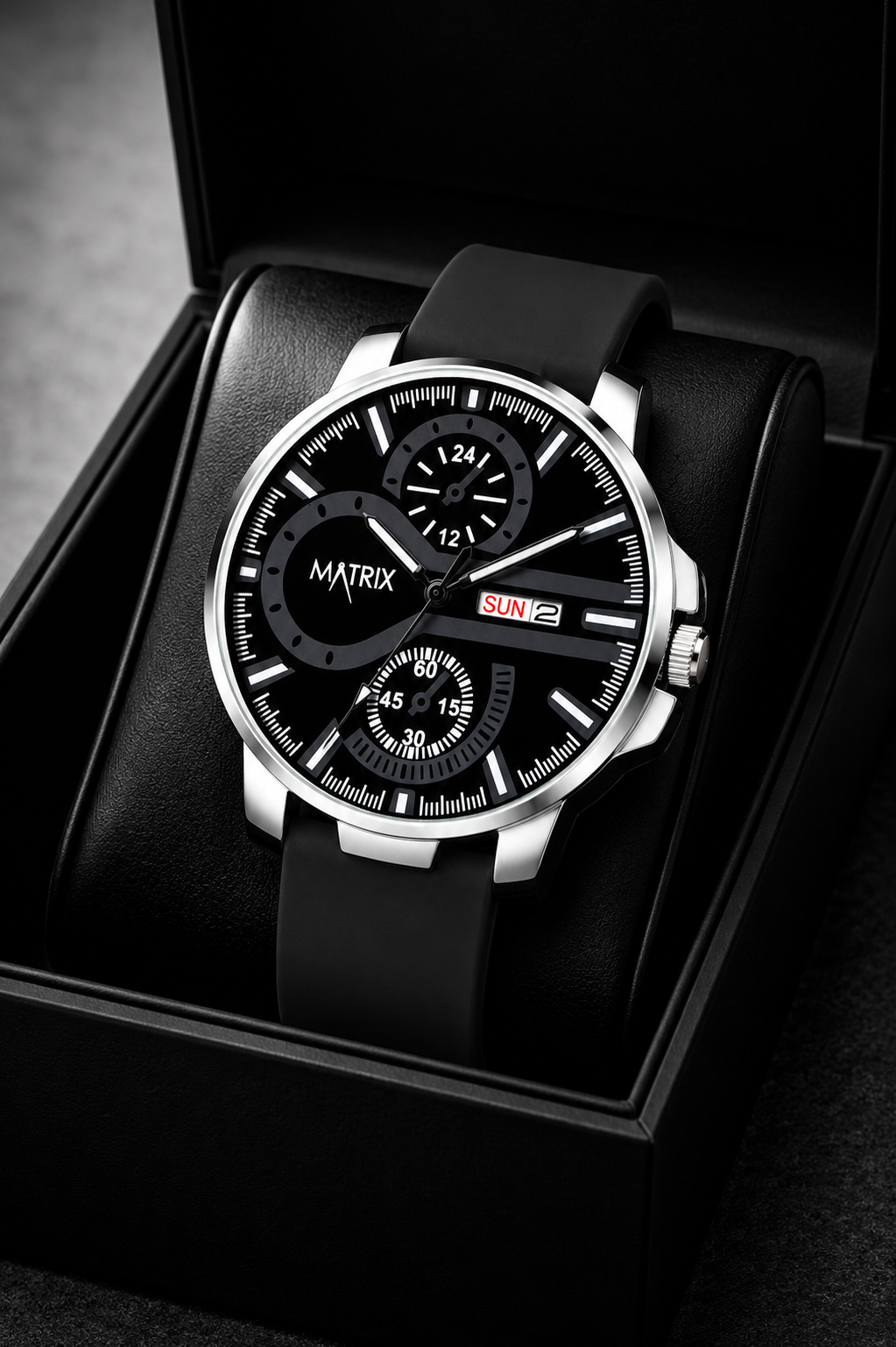 Matrix SUPERIOR 2.0 Day & Date Silicone Strap Analog Watch For Men & Boys