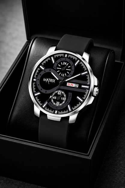 Matrix SUPERIOR 2.0 Day & Date Silicone Strap Analog Watch For Men & Boys