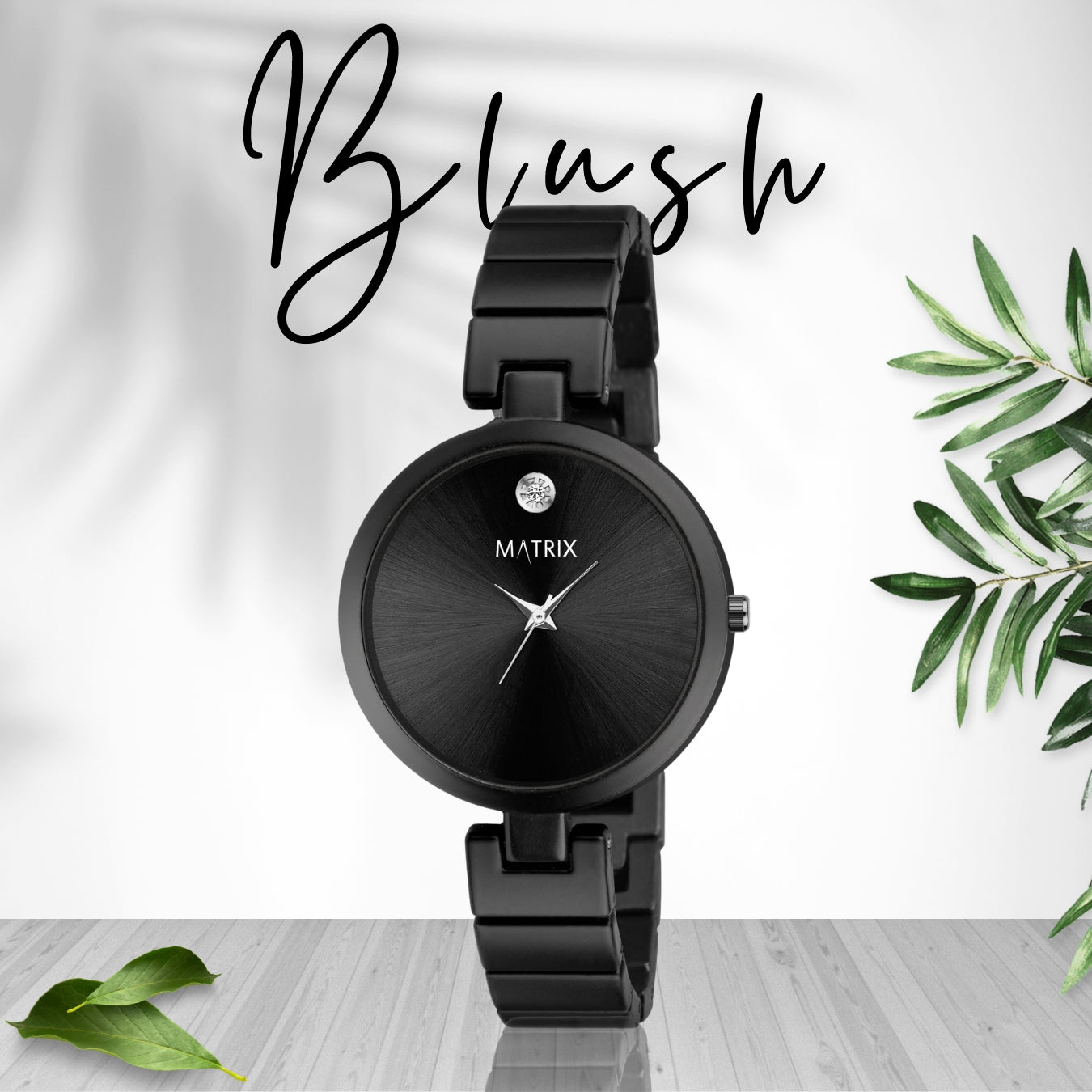 BLUSH Stone Stud Bracelet Style Analog Watch for Women