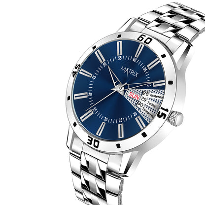 Matrix Antique 3.0 Day & Date With Stainless Steel Strap Analog Watch For Men
