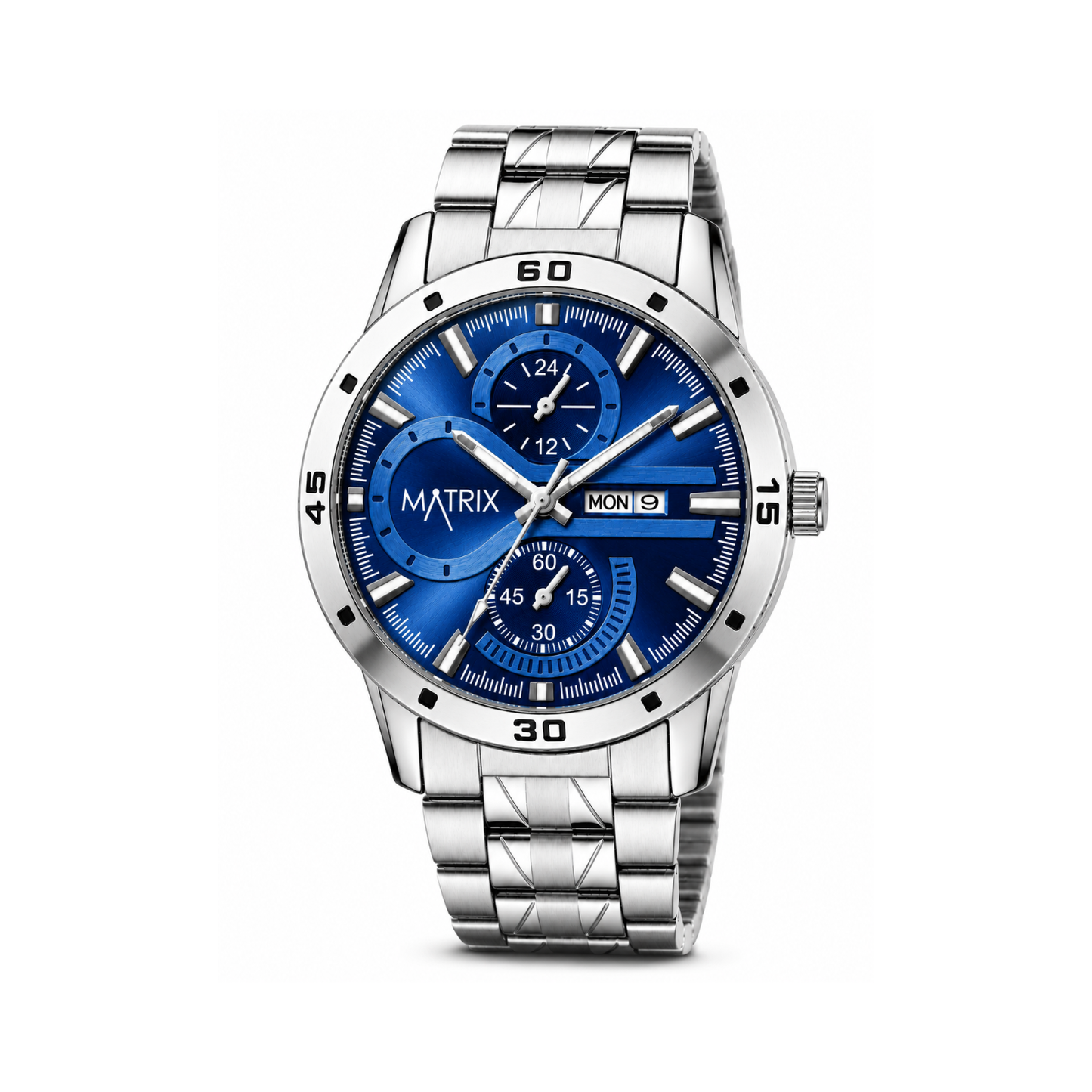 Matrix Superior Day & Date With Stainless Steel Strap Analog Watch For Men