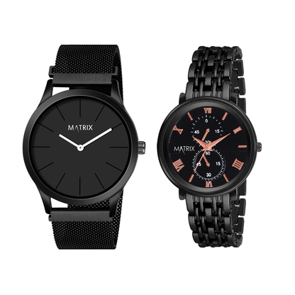 Matrix EVERBOND Analog Couple Watches For Men & Women
