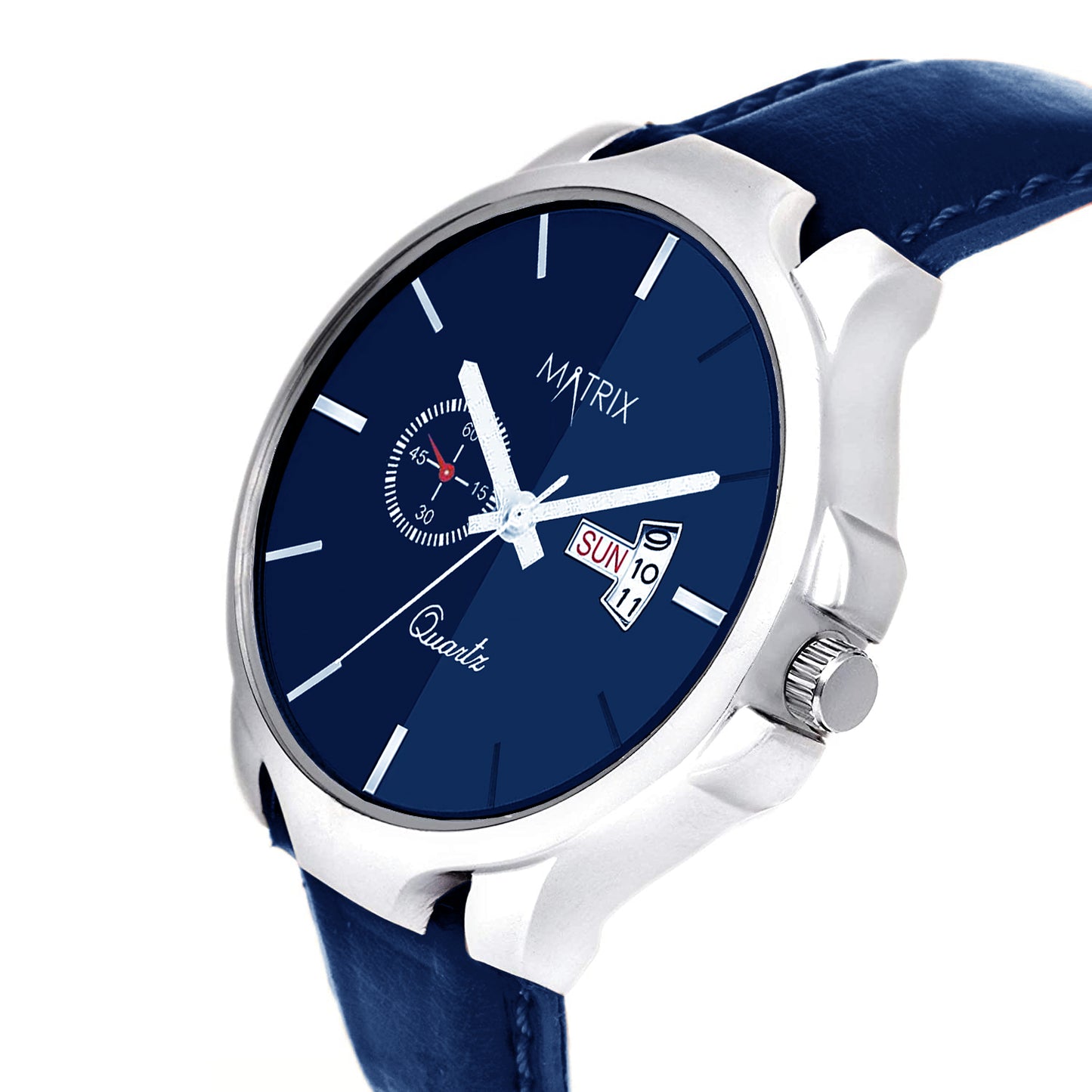 Matrix Classic Black Dial Leather Strap Analog Watch for Men