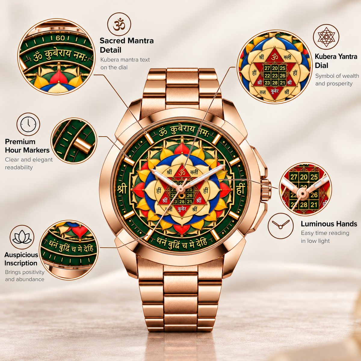 MATRIX x ASTRUM| KUBER YANTRA| Analog Watch for Men
