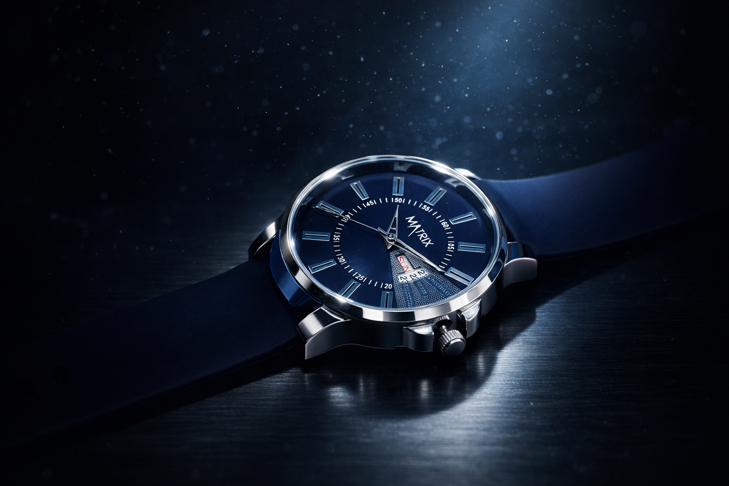 Matrix ELITE Day & Date Silicone Strap Analog Watch For Men & Boys