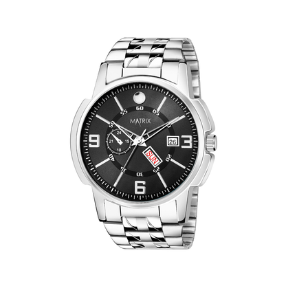 Matrix Superior Day & Date With Stainless Steel Strap Analog Watch For Men