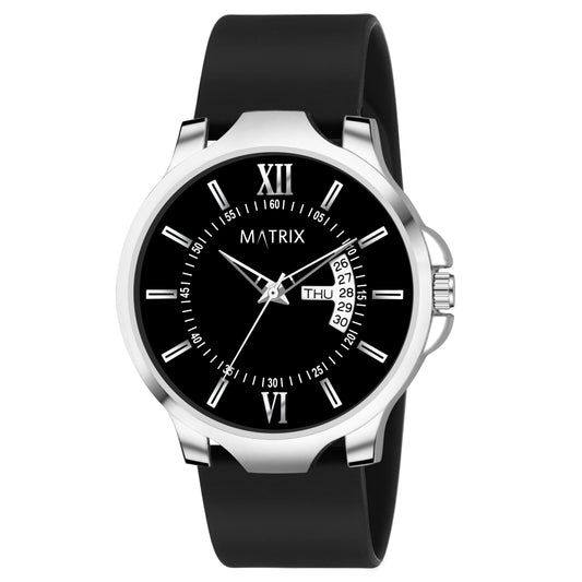 Matrix Antique 2.0 Day & Date Softest Silicone Strap Analog Watch For Men & Boys