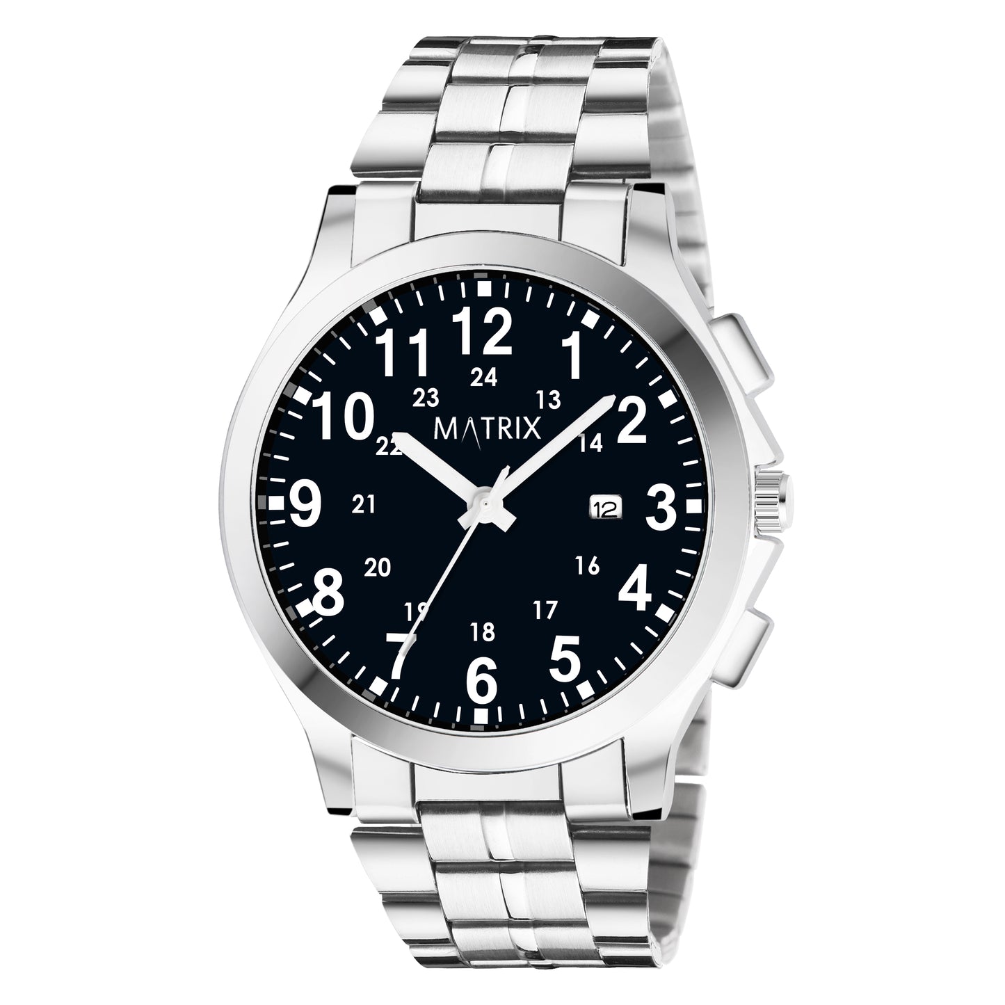 Matrix Classic Date Edition With Stainless Steel Strap Analog Watch for Men