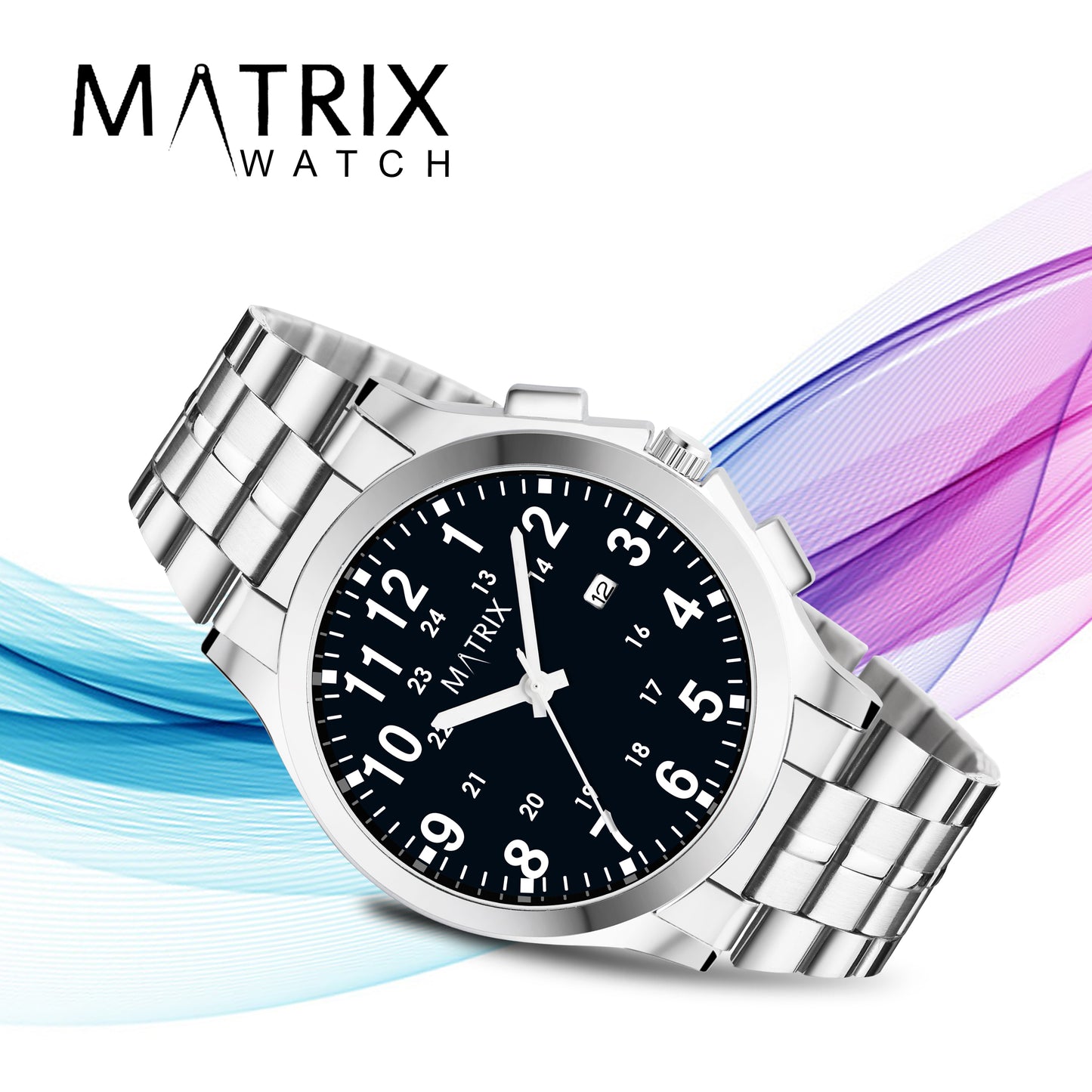 Matrix Classic Date Edition With Stainless Steel Strap Analog Watch for Men