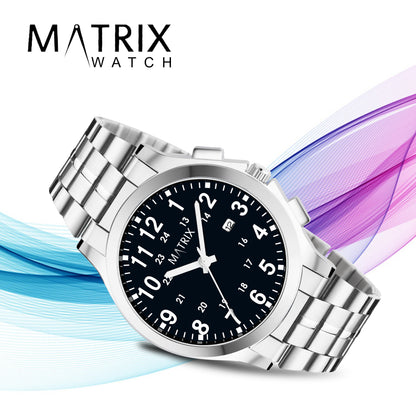 Matrix Classic Date Edition With Stainless Steel Strap Analog Watch for Men