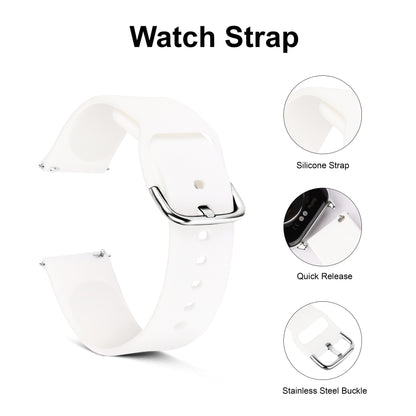 Matrix Accessorize 22MM Silicone Loop Strap (Colour : White)