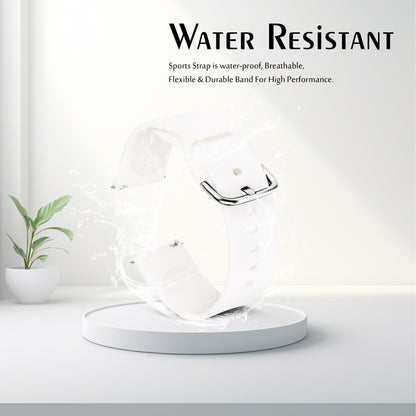 Matrix Accessorize 22MM Silicone Loop Strap (Colour : White)