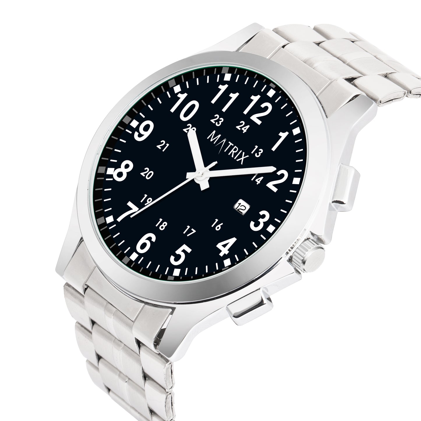 Matrix Classic Date Edition With Stainless Steel Strap Analog Watch for Men