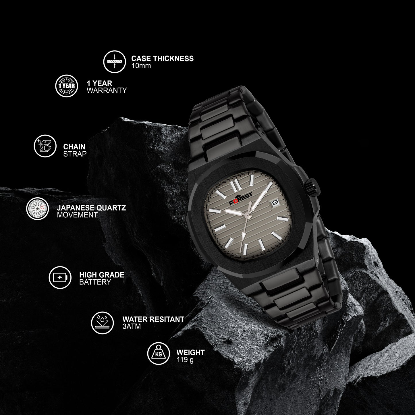 MATRIX Forest Vortex Analog Watch for Men & Boys