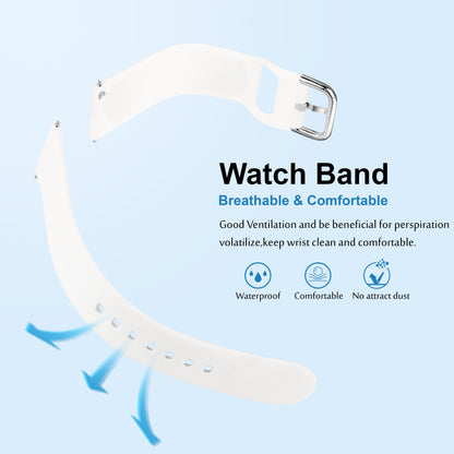 Matrix Accessorize 22MM Silicone Loop Strap (Colour : White)